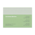Fret Stripe pistachio Enclosure Card Custom Invitation