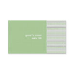 Fret Stripe pistachio Place Card business cards