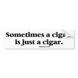 Freud's famous comment about cigars bumper stickers