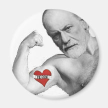 Freud's Mum was HOT Refrigerator Magnets