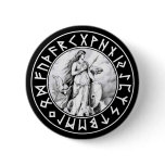 Freya Rune Shield on Blk buttons