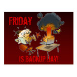 Friday Is Backup Day Postcard