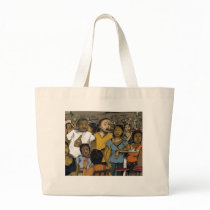 friday nite where's the party? tote bags