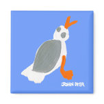 Fridge Art: Seagull magnets