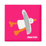 Fridge Art: Seagull magnets