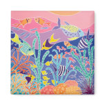 Fridge Art: Stripy Swimmers magnets