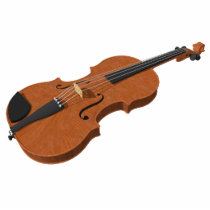 Fridge Magnet: Violin 3D Model: Photo Sculpture