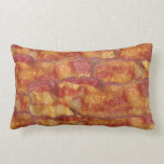 Fried Bacon Strip Throw Pillow
