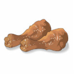 fried chicken legs drumsticks cut out