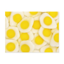 fried egg sweets background postcard