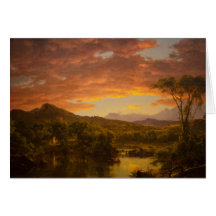 Friedrich Church Landscape painting Cards