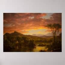 Friedrich Church Landscape painting Print