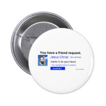 Friend Request Pinback Buttons