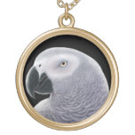 Friendly African Grey Parrot Necklace