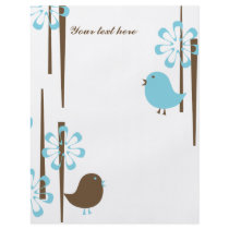 Friendly Birds in Blue Flyer Design