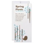 Friendly Birds in Blue rack cards