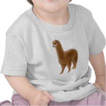 Friendly Brown Alpaca Infant T-Shirt