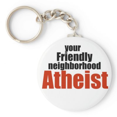 Friendly neighbourhood atheist key chain by EllesPlanet