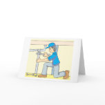 Friendly Plumber Cartoon cards