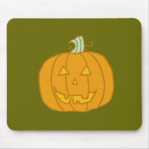Friendly pumpkin mouse pad