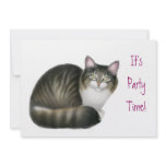 Friendly Tabby Cat Invitation