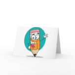 Friendly Waving Pencil cards