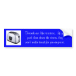 Friends and Toasters bumper stickers