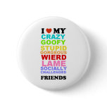 friends buttons