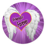 Friends forever heart with wings sticker