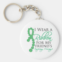 Friend's Inspiring Courage - Liver Cancer Key Chains