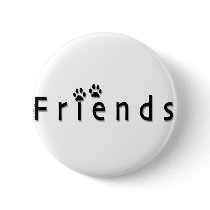 Friends logo pinback button