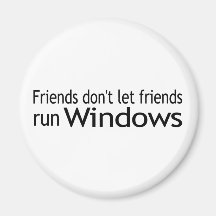 Friends Run Windows Fridge Magnet