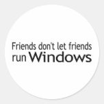 Friends Run Windows Stickers