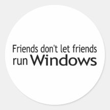 Friends Run Windows Stickers