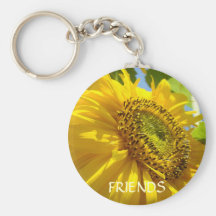 Friends SUNFLOWERS SUN FLOWERS KEYCHAIN Gifts