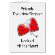 Friends Then Now Forever - Friendship card