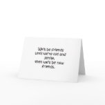 Friends Until We're Old And Senile Funny Design cards