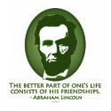 FRIENDSHIP - Abraham Lincoln t-shirts