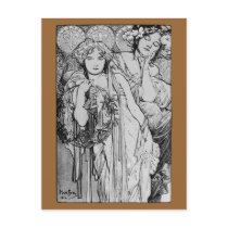Friendship ~ Alphones Mucha  ~ 1904 Postcards
