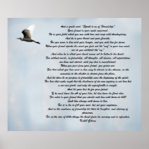 Friendship by Kahlil Gibran Print