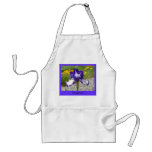 Friendship! gifts Purple Iris Flower Quality Apron