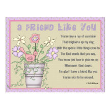 Friendship Keepsake Card Post Card