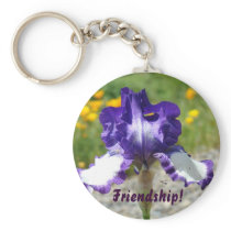 Friendship! keychain Friends key chain Irises