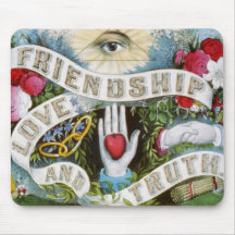 Friendship Love and Truth Mousemat
