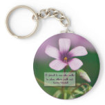 Friendship -  Pink Wood Sorrel Keychain