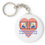 Friendship Quilt Pattern keychains
