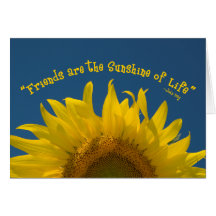 Friendship Sunflower Card
