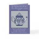 FRIENDSHIP TEA Cross Stitch Style Design cards