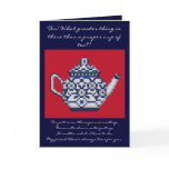 FRIENDSHIP TEA Cross Stitch Style Design cards