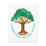Friendship Tree Provides Shelter and Roots postcards